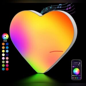 Colorful Heart-Shaped LED Light